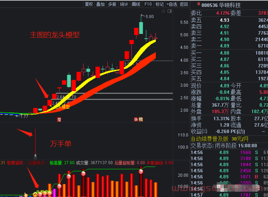 通达信-龙头模型（组合型指标）